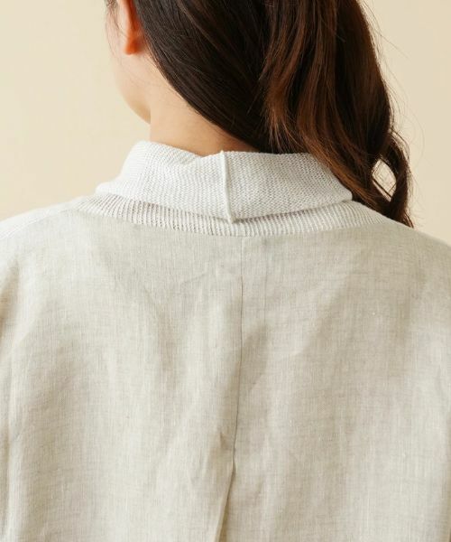 Leilian / レリアン テーラードジャケット | 異素材切替ロングベスト | 詳細8