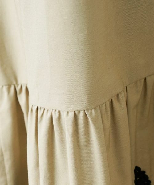 Leilian / レリアン ドレス | プリント切替キーネックワンピース | 詳細12