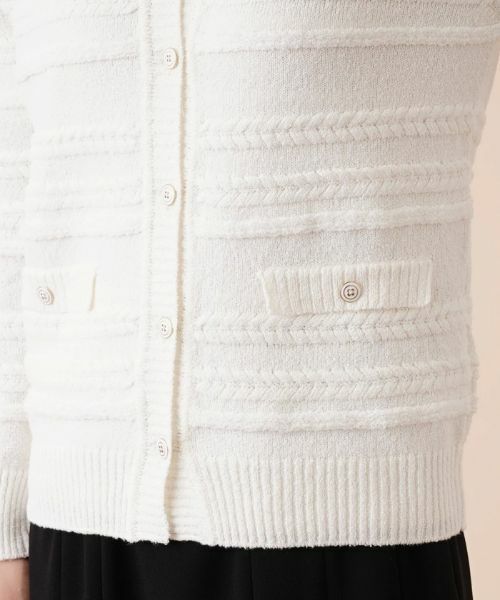 Leilian / レリアン カーディガン・ボレロ | ケーブルボーダーカーディガン | 詳細13