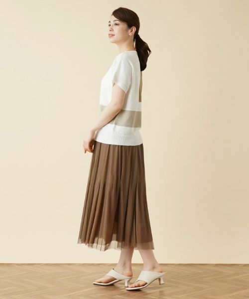 Leilian / レリアン ニット・セーター | カラーブロッククルーネックニット【HAND】 | 詳細12