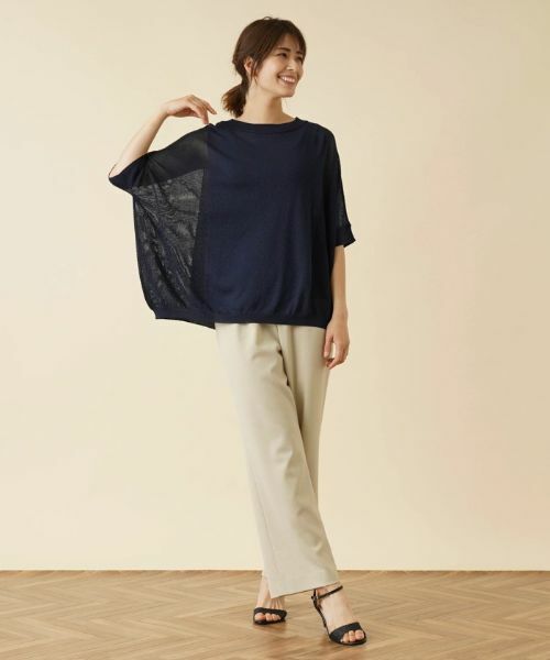 Leilian / レリアン ニット・セーター | 切替ドルマンスリーブニット【BIANCA LANCIA】 | 詳細1