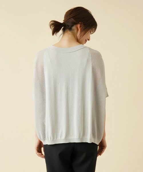 Leilian / レリアン ニット・セーター | 切替ドルマンスリーブニット【BIANCA LANCIA】 | 詳細9