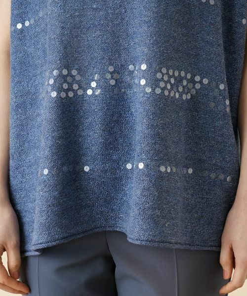 Leilian / レリアン ニット・セーター | スパンコールフレンチスリーブニット【BIANCA LANCIA】 | 詳細13