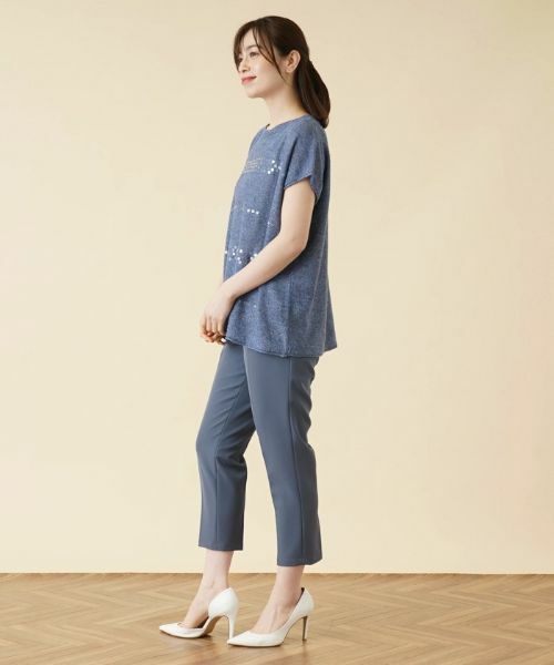 Leilian / レリアン ニット・セーター | スパンコールフレンチスリーブニット【BIANCA LANCIA】 | 詳細5