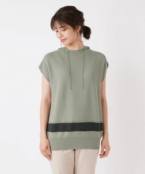 Leilian / レリアン ニット・セーター | フード付きニットプルオーバー【LE TRICOT PERUGIA】 | 詳細7