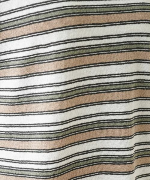 Leilian / レリアン ニット・セーター | マルチボーダーフレンチスリーブニット【LE TRICOT PERUGIA】 | 詳細10