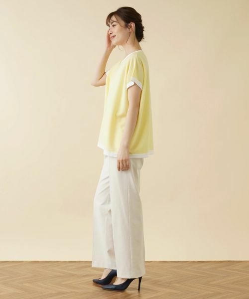 Leilian / レリアン ニット・セーター | フレンチスリーブバイカラーニット | 詳細2