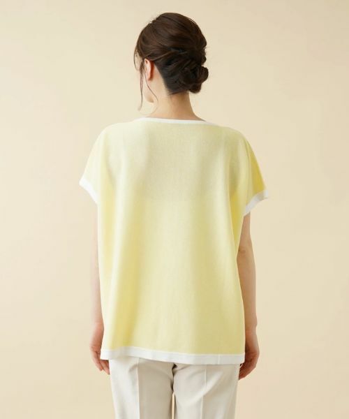 Leilian / レリアン ニット・セーター | フレンチスリーブバイカラーニット | 詳細6