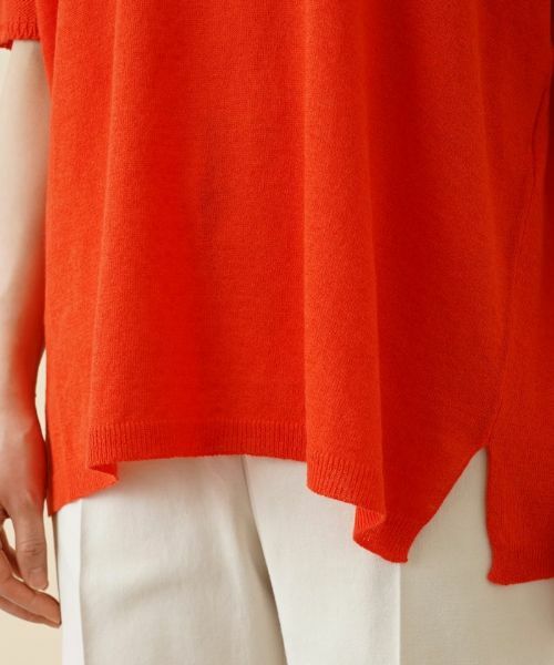 Leilian / レリアン ニット・セーター | Vネック半袖ニットプルオーバー【LE TRICOT PERUGIA】 | 詳細10