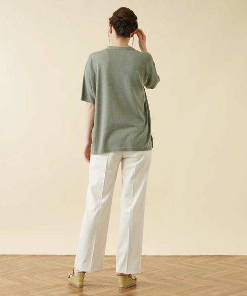 Leilian / レリアン ニット・セーター | Vネック半袖ニットプルオーバー【LE TRICOT PERUGIA】 | 詳細14