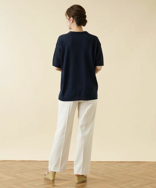 Leilian / レリアン ニット・セーター | Vネック半袖ニットプルオーバー【LE TRICOT PERUGIA】 | 詳細17