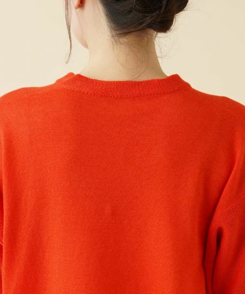 Leilian / レリアン ニット・セーター | Vネック半袖ニットプルオーバー【LE TRICOT PERUGIA】 | 詳細8