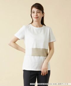 Leilian / レリアン Tシャツ | 配色切替Ｔシャツ【HAND】