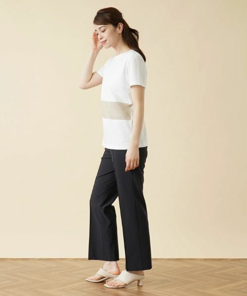 Leilian / レリアン Tシャツ | 配色切替Ｔシャツ【HAND】 | 詳細12