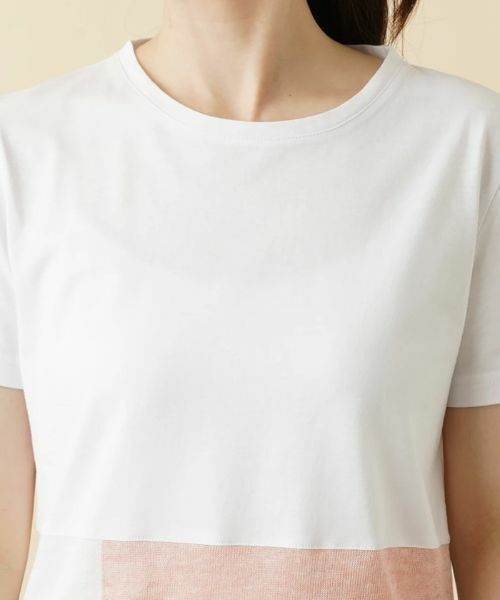 Leilian / レリアン Tシャツ | 配色切替Ｔシャツ【HAND】 | 詳細7