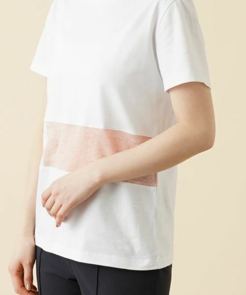 Leilian / レリアン Tシャツ | 配色切替Ｔシャツ【HAND】 | 詳細9