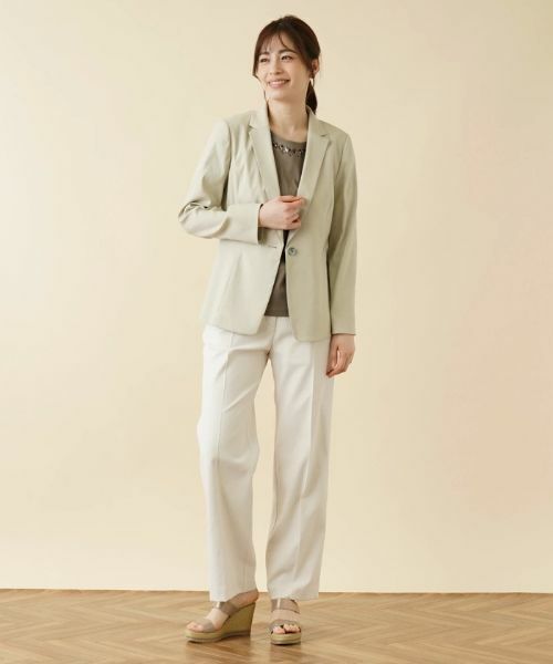 Leilian / レリアン テーラードジャケット | ストレッチサマージャケット | 詳細1