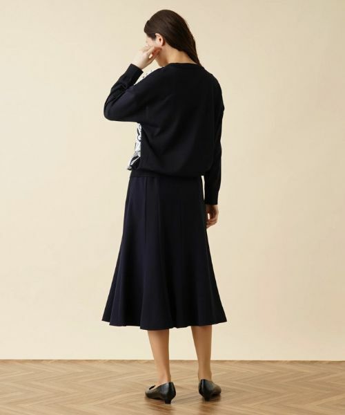 Leilian / レリアン ニット・セーター | ベルト柄異素材切替ニットプルオーバー | 詳細3