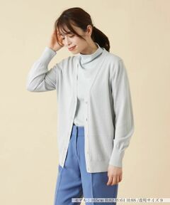 Leilian / レリアン カーディガン・ボレロ | Vネックニットカーディガン