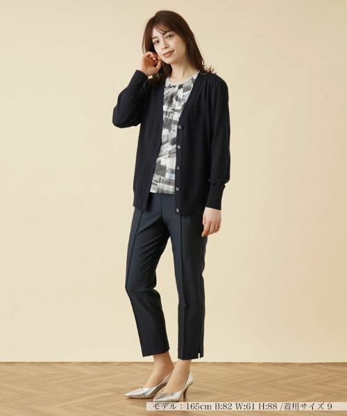 Leilian / レリアン カーディガン・ボレロ | Vネックニットカーディガン | 詳細1