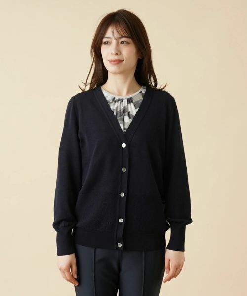 Leilian / レリアン カーディガン・ボレロ | Vネックニットカーディガン | 詳細4