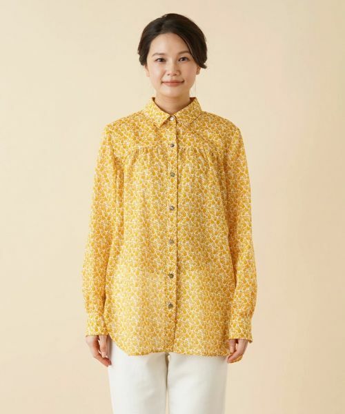Leilian / レリアン シャツ・ブラウス | リバティフラワーブラウス | 詳細4