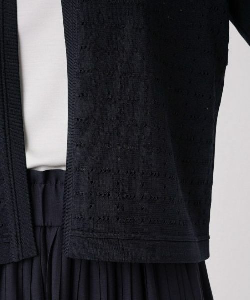 Leilian / レリアン カーディガン・ボレロ | 透かし編み長袖カーディガン | 詳細10