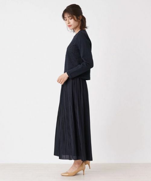 Leilian / レリアン カーディガン・ボレロ | 透かし編み長袖カーディガン | 詳細2