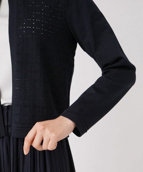 Leilian / レリアン カーディガン・ボレロ | 透かし編み長袖カーディガン | 詳細9