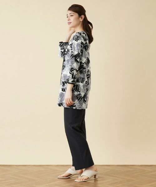 Leilian / レリアン シャツ・ブラウス | プリントチュニック丈ブラウス | 詳細12