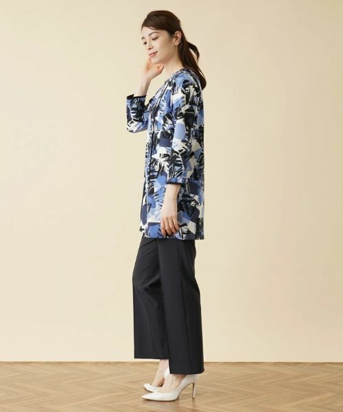 Leilian / レリアン シャツ・ブラウス | プリントチュニック丈ブラウス | 詳細2