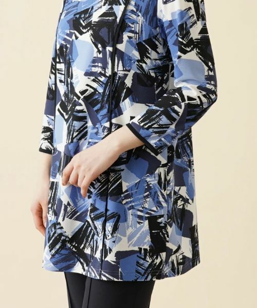 Leilian / レリアン シャツ・ブラウス | プリントチュニック丈ブラウス | 詳細9