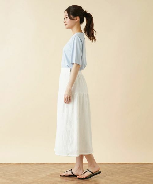 Leilian / レリアン ミニ・ひざ丈スカート | ギャザーロングスカート | 詳細2