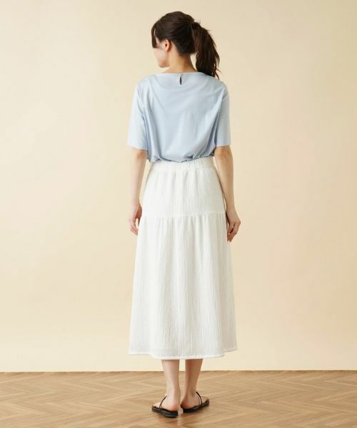 Leilian / レリアン ミニ・ひざ丈スカート | ギャザーロングスカート | 詳細3