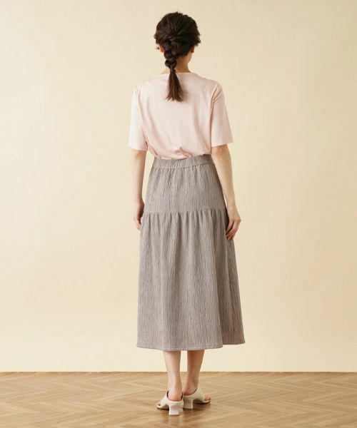 Leilian / レリアン ミニ・ひざ丈スカート | ギャザーロングスカート | 詳細6