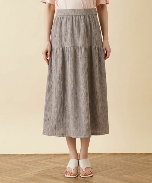 Leilian / レリアン ミニ・ひざ丈スカート | ギャザーロングスカート | 詳細7