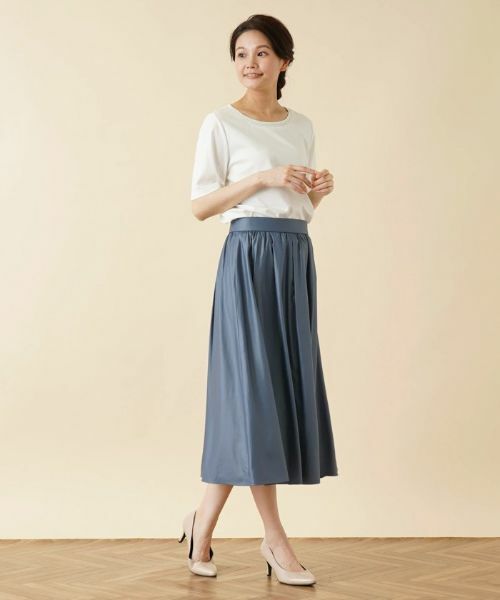 Leilian / レリアン ミニ・ひざ丈スカート | ギャザーフレアスカート【my Perfect wardrobe】 | 詳細1