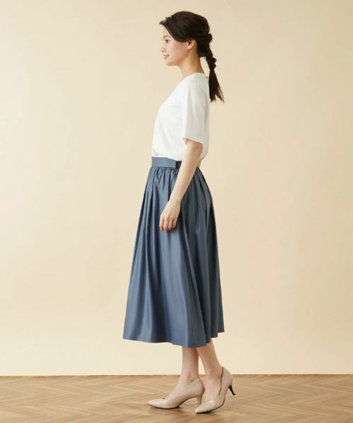 Leilian / レリアン ミニ・ひざ丈スカート | ギャザーフレアスカート【my Perfect wardrobe】 | 詳細2