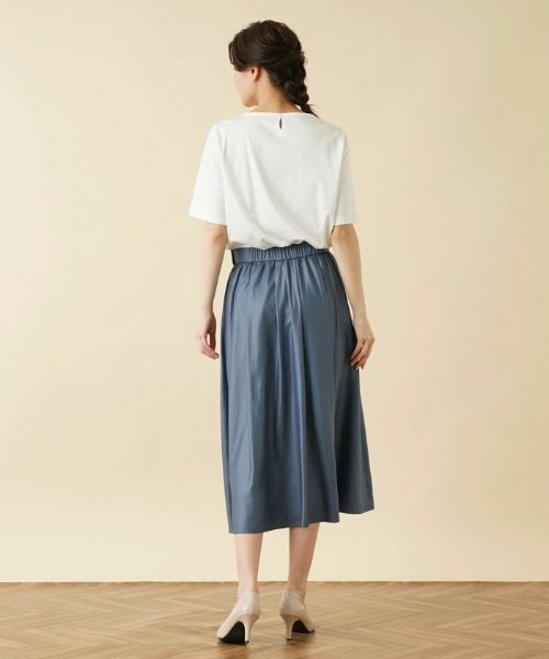 Leilian / レリアン ミニ・ひざ丈スカート | ギャザーフレアスカート【my Perfect wardrobe】 | 詳細3