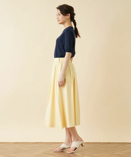 Leilian / レリアン ミニ・ひざ丈スカート | ギャザーフレアスカート【my Perfect wardrobe】 | 詳細5