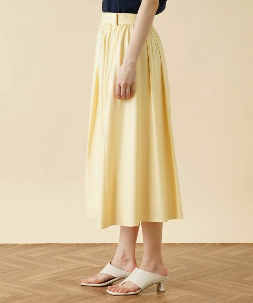 Leilian / レリアン ミニ・ひざ丈スカート | ギャザーフレアスカート【my Perfect wardrobe】 | 詳細8