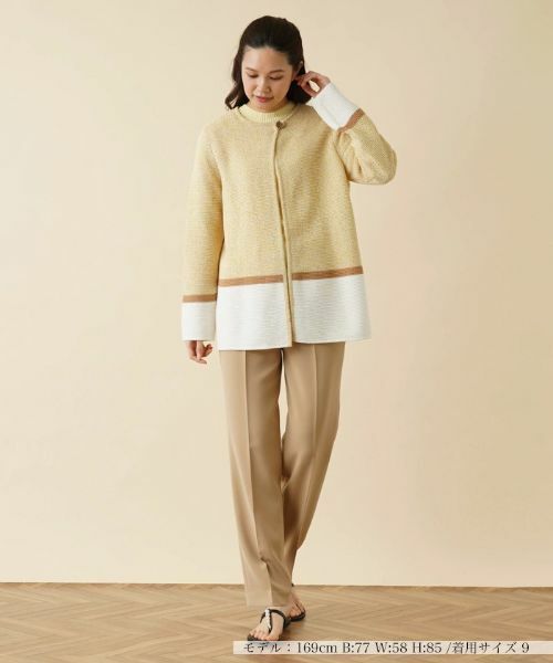 Leilian / レリアン カーディガン・ボレロ | トライカラーカーディガン | 詳細1