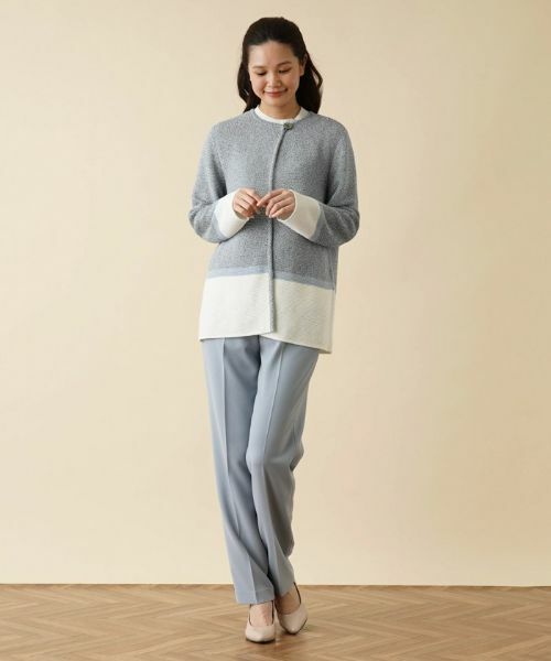 Leilian / レリアン カーディガン・ボレロ | トライカラーカーディガン | 詳細11