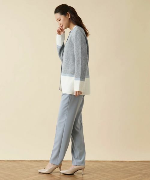 Leilian / レリアン カーディガン・ボレロ | トライカラーカーディガン | 詳細12