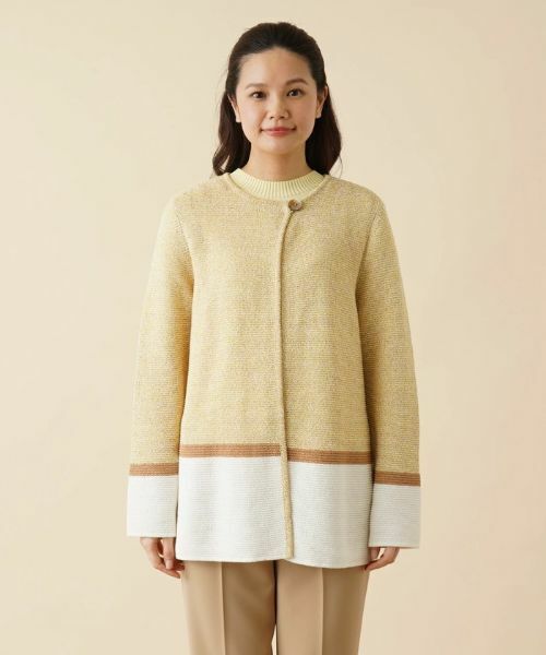 Leilian / レリアン カーディガン・ボレロ | トライカラーカーディガン | 詳細4