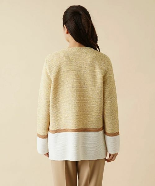 Leilian / レリアン カーディガン・ボレロ | トライカラーカーディガン | 詳細6