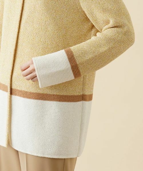 Leilian / レリアン カーディガン・ボレロ | トライカラーカーディガン | 詳細9
