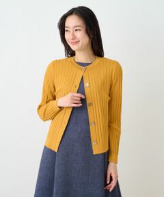 レリアン　黄色のカーディガン レリアン Leilian トッパーカーディガン （イエロー系
