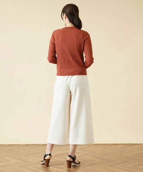 Leilian / レリアン カーディガン・ボレロ | ワイドリブカーディガン | 詳細3