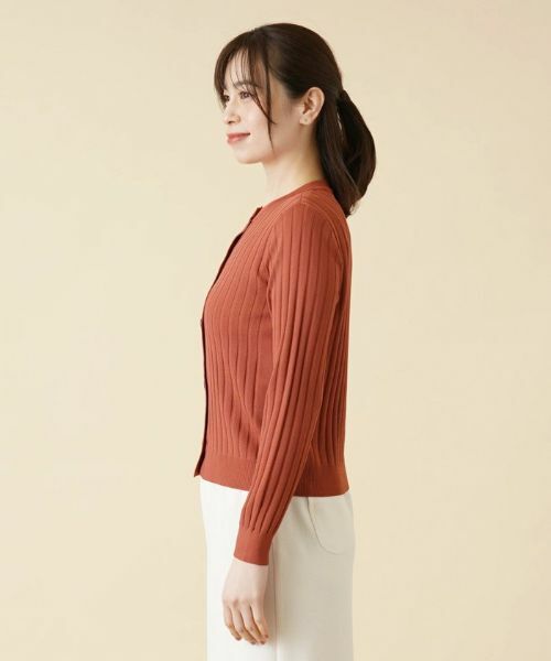 Leilian / レリアン カーディガン・ボレロ | ワイドリブカーディガン | 詳細5